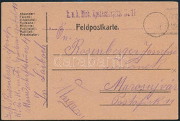 1918 Tábori Posta Levelezőlap Járványkórházból / Field Postcard "K.u.k. Mob. Epidemiespital Nr.11." - Otros & Sin Clasificación