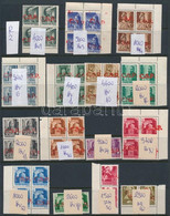 ** Rimaszombat I. 1945 52 Db Bélyeg összefüggésekben Berakólapon (73.400) / 52 Stamps In Units. Signed: Bodor - Otros & Sin Clasificación