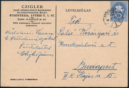 1946 (10. Díjszabás) Levelezőlap Lovasfutár 15ezerP Bérmentesítéssel "NYÍREGYHÁZA" - Budapest, A 8. Díjszabás Szerint Bé - Altri & Non Classificati