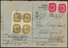 1946 (18. Díjszabás) Távolsági Levelezőlap 240 MP (4 X 50 MP + 2 X 20 MP Decentrált Bélyegek) Bérmentesítéssel "BUDAPEST - Altri & Non Classificati