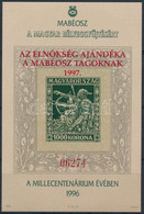 ** 1997/A15 Magyar Bélyeggyűjtésért A Millecentenárium évében Ajándék Emlékív - Otros & Sin Clasificación