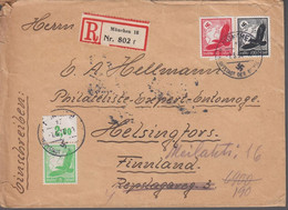 1937. DEUTSCHES REICH. 5 + 10 + 100 Pf. DEUTSCHE LUPTPOST On Cover From MÜNCHEN 7.5.3... (Michel 537+) - JF417070 - Covers & Documents