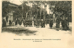 Marseille * école Pensionnat Des Dames De L'immaculée Conception * La Récréation * Cerceaux Jeux D'enfants - Unclassified