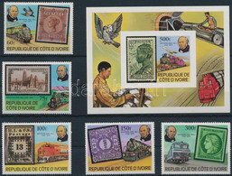 ** 1979 Rowland Hill Sor Mi 606-610 Fogazott + Blokk 14 Vágott - Other & Unclassified