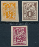 ** 1922 Mi 32, 33, 35 Vágottak - Otros & Sin Clasificación