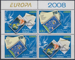 ** 2008 Europa CEPT ívszéli Négyestömb Mi 560-561 - Altri & Non Classificati