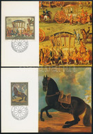 ** 1978 Festmények, Lovak Sor Mi 717-719 + Sor FDC-n és 3 CM-en - Otros & Sin Clasificación