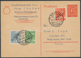 1949 Levelezőlap New Yorkba - Other & Unclassified