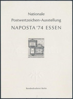 ** 1974 NAPOSTA Essen Bélyegkiállítás Emlékív - Andere & Zonder Classificatie