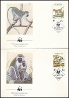 1986 WWF: Majom Sor 4 Db FDC-n Mi 184-187 - Andere & Zonder Classificatie