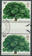 GB 1974, British Trees – Horse Chestnut 10 P Set (1 V.) Superb USED GUTTERPAIR - Usados