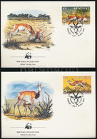 1986 WWF: Gazella Sor Mi 875-878 4 Db FDC-n - Sonstige & Ohne Zuordnung