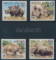 ** 1987 WWF: Orrszarvúk Sor Mi 528-531 + 4 FDC - Altri & Non Classificati