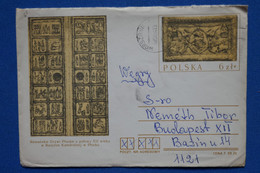 O11 POLOGNE BELLE LETTRE 1984  WARSZAWA POUR BUDAPEST HUNGARY + AFFRANCH. PLAISANT - Covers & Documents