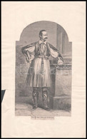 XIX. Sz Vége: I. Ottó Görög Király Fametszetű Képe / Otto I. King Of Greece. Woodplate 25x15 Cm - Prenten & Gravure