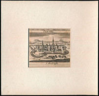 Cca 1685 "Sarvos" Szarvas, Vár, Rézmetszet (Beeckketsch), Paszpartuban, 8,5×8,5 Cm - Prenten & Gravure