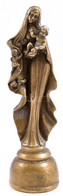 M. I. Kummel Jelzéssel: Madonna. Bronz Szobor. /* Bronze Statue 26 Cm - Andere & Zonder Classificatie