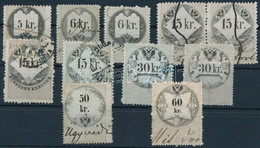 1858-1866 11 Db Osztrák Illetékbélyeg - Non Classificati