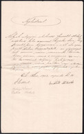 1903 Erdőkürt, Nyilatkozat Arról, Hogy Nincs Hagyatékból Követelés - Sin Clasificación