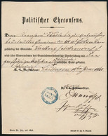 1868 Wartberg, Politischer Eheconsens, Német Nyelvű Dokumentum - Sin Clasificación