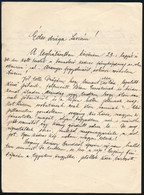 1916 Zsakó István (1882-1956) Erdélyből Származó Ideggyógyász Levele Feleségének A Dicsőszentmártoni Helyi Balszerencsés - Non Classés