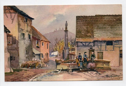 - CPA EGUISHEIM (68) - Le Village - Dessin Paul Mannsfeld 466 - - Other & Unclassified