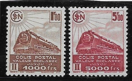 France Colis Postaux N°187A/188A - Avec Filigrane - Neuf * Avec Charnière - TB - Mint/Hinged