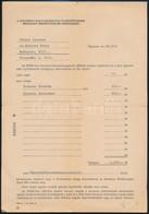 1973 Bp., A Nácizmus Magyarországi Üldözötteinek Országos Érdekvédelmi Szervezete által Küldött Levél - Andere & Zonder Classificatie