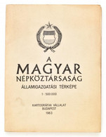 1963 Magyar Népköztársaság Államigazgatási Térképe, 1:500.000, Bp., Kartográfia, 78x116 Cm - Andere & Zonder Classificatie