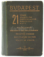 Budapest, 21 Térkép, Utcanévjegyzék és Idegenvezető Címtár. Összeáll.: Gáll Pongrácz. Bp., 1942, Hellas. Félvászon Kötés - Andere & Zonder Classificatie