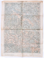 1914 Máramaros-sziget, K.u.K. Militärgeographisches Institute, 1:200000, 43,5x61,5 Cm - Andere & Zonder Classificatie