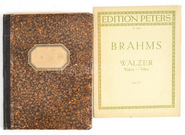 2 Db Kotta: Brahms, Walzer, Opus 39, Edition Peters, 19p. Kiadói Papírkötés + DóFelix Mendelssohn Bartholdy's Sämmtliche - Otros & Sin Clasificación