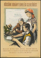 "Kössünk Dohánytermelési Szerződést", Villamosplakát, 23,5×16,5 Cm - Other & Unclassified