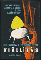 Csehszlovák Iparművészeti Kiállítás, Műcsarnok, Villamosplakát, 23,5×16,5 Cm - Autres & Non Classés