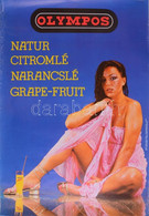 Cca 1980 Olympos - Natur Citromlé, Narancslé, Grape-fruit, Retró Reklám Plakát, Bp., Közgazdasági, Révai-ny., A Széleken - Other & Unclassified