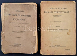 Belicza József: Népoktatási Törvények és Rendeletek Gyűjteménye. Bp., 1889, Hornyánszky Viktor. Kiadói Papírkötés, Felvá - Zonder Classificatie