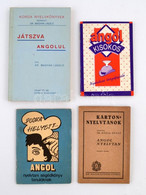 Vegyes Angol Nyelvtan Könyvek, 4 Db:  Dr. Magyar László: Játszva Angolul. Korda Nyelvkönyvek. Bp.,1991, Korda.; Karton-n - Non Classés