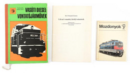 Vegyes Vasúti Könyvtétel, 3 Db:  Udvari Vonatok, Királyi Utazások. Különlenyomat A Közlekedési Múzeum Évkönyve IX. Kötet - Non Classés
