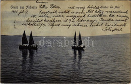 T2/T3 1908 Abbazia, Opatija; Fischer Am Meer / Fishing Boats, Fishermen (EK) - Zonder Classificatie
