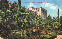 T3 Dubrovnik, Ragusa; Schloss Lacroma Mit Palmen / Castle, Palm Trees (ázott / Wet Damage) - Zonder Classificatie