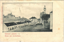 T2/T3 1900 Léka, Lockenhaus; Fő Tér, Templom. Helyfi László Kiadása / Main Square, Church (r) - Unclassified