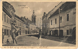 T3/T4 1911 Csáktornya, Cakovec; Árpád Utca, Hajas József Bor és Sörcsarnoka, Kelemen Béla üzlete, Templom. Fischel Fülöp - Non Classificati