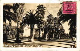 T2/T3 1939 Beverly Hills (Los Angeles), Beverly Drive, Automobiles. TCV Card (EK) - Non Classificati