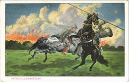 T2/T3 1916 Patrouillengefecht / WWI German Military Art Postcard (EK) - Zonder Classificatie