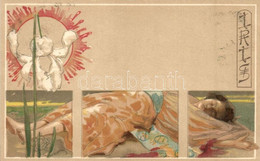 ** T1 Iris / Japanese Geisha, Opera. Italian Art Nouveau Postcard. Officine G. Ricordi & C. 016. Litho S: Giovanni Maria - Non Classificati