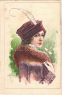 T2/T3 1923 Lady Art Postcard. B.K.W.I. 133-4. S: F. Schmidt (EK) - Non Classificati