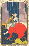 T2 1928 Romantic Couple, Lady Art Postcard. Degami 1047. S: Leonem - Non Classificati
