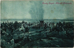 * T2/T3 Áldozat Hadúrnak. Divald Károly Kiadása / Sacrifice To Hadur. Hungarian History Art Postcard. S: Feszty Árpád (E - Non Classificati