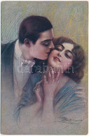 T4 Romantic Couple, Italian Lady Art Postcard. B.K.W.I. No. 278-3. S: Guerzoni (EM) - Non Classificati