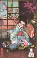 T1/T2 Italian Art Postcard, Japanese Girl Ballerini & Fratini 184. S: Chiostri - Non Classificati